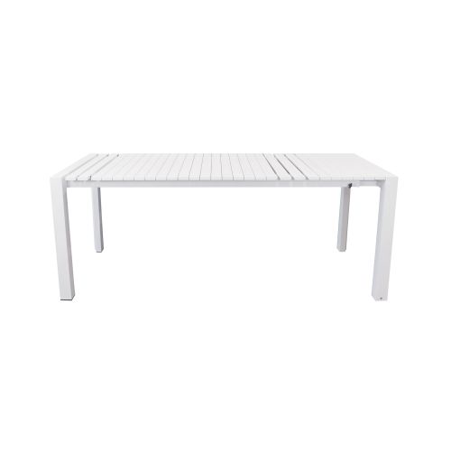 BRUNO - tavolo con struttura in alluminio verniciato bianco o antracite