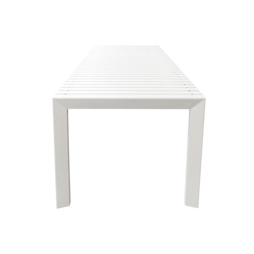 BRUNO - tavolo con struttura in alluminio verniciato bianco o antracite