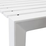 BRUNO - tavolo con struttura in alluminio verniciato bianco o antracite