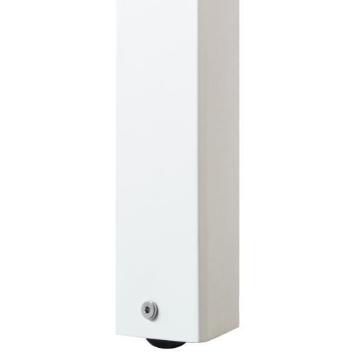BRUNO - tavolo con struttura in alluminio verniciato bianco o antracite