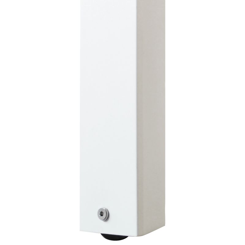 BRUNO - tavolo con struttura in alluminio verniciato bianco o antracite
