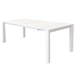 BRUNO - tavolo con struttura in alluminio verniciato bianco o antracite