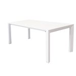 BRUNO - tavolo con struttura in alluminio verniciato bianco o antracite