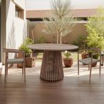 MURRAY - tavolo rotondo in teak