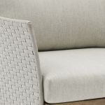 ZORA - salotto con struttura in alluminio effetto legno 