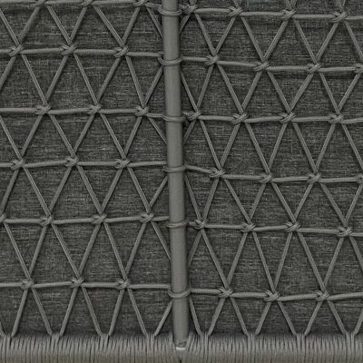 ASTEROID - salotto con struttura in alluminio e braccioli e schienali in rivestimento in corda in pvc