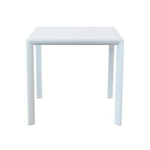 ALBEN - tavolo con struttura in alluminio 80 x 80