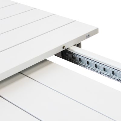 IMPACTO - tavolo allungabile in alluminio 150/200 bianco o antracite