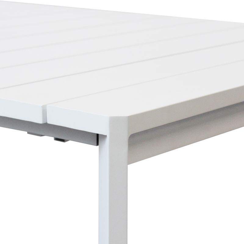 IMPACTO - tavolo allungabile in alluminio 150/200 bianco o antracite