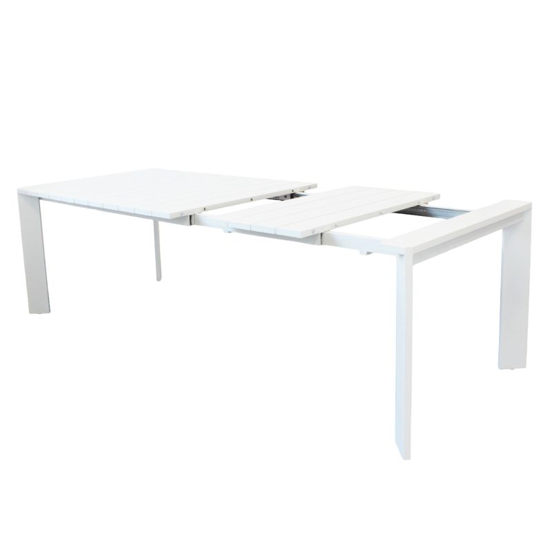 IMPACTO - tavolo allungabile in alluminio 150/200 bianco o antracite