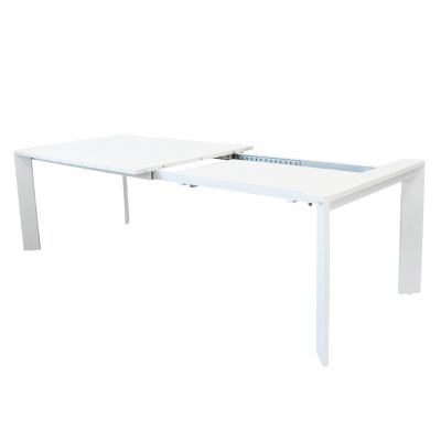 IMPACTO - tavolo allungabile in alluminio 150/200 bianco o antracite
