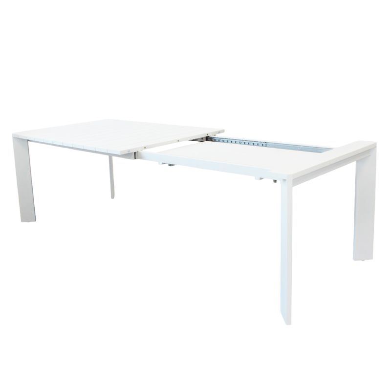 IMPACTO - tavolo allungabile in alluminio 150/200 bianco o antracite