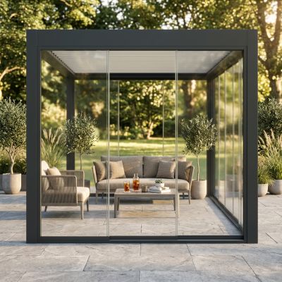 ESSENDON - laterale invetro per pergola bioblimatica 3 m