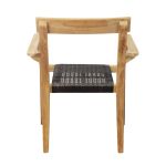 PAGAN - poltrona impilabile in teak e wicker