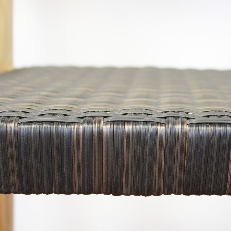 PAGAN - poltrona impilabile in teak e wicker