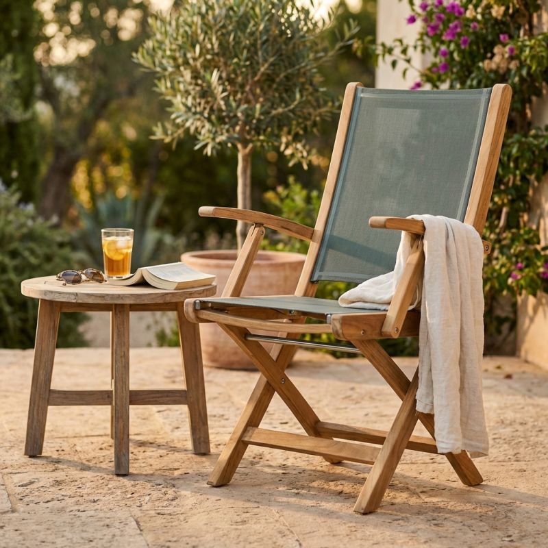 AGALEGA - poltrona pieghevole in teak 