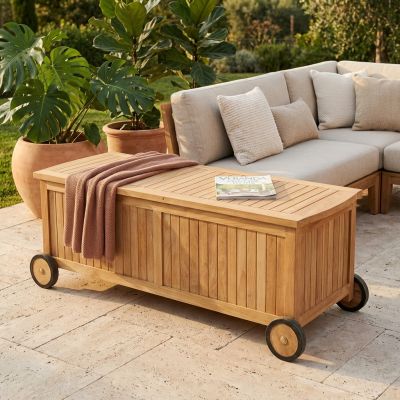 BRUMA - box con ruote in teak