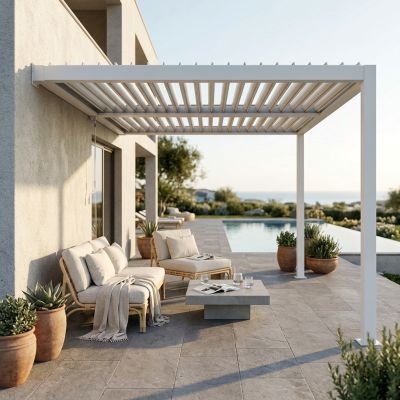 Pergola bioclimatica addossata 3 x 2,5 m