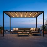 Pergola retrattile motorizzata con led 3 x 3