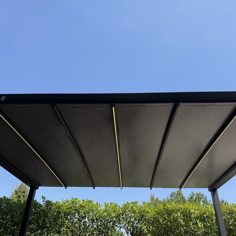 Pergola retrattile motorizzata con led 3 x 4
