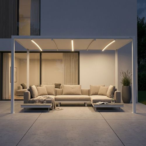 Pergola retrattile motorizzata con led 3 x 4