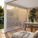  - laterale zanzariera in textilene apertura manuale per pergola 3 m