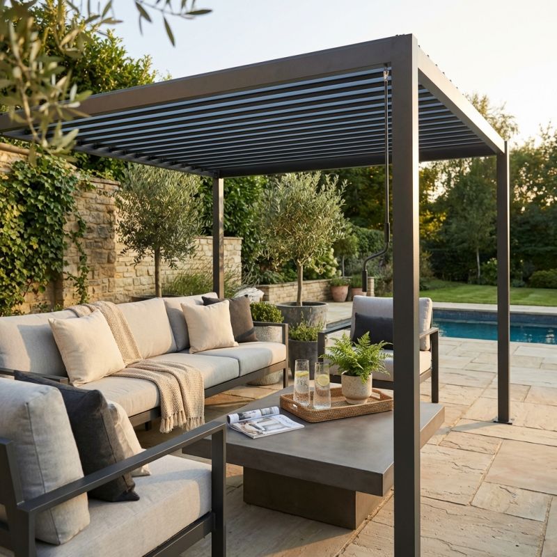  Pergola bioclimatica manuale 2x3 m