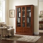 JOSELYN - credenza con vetrina in legno massello