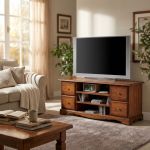 KIMBALL - mobile porta tv in legno massellox53