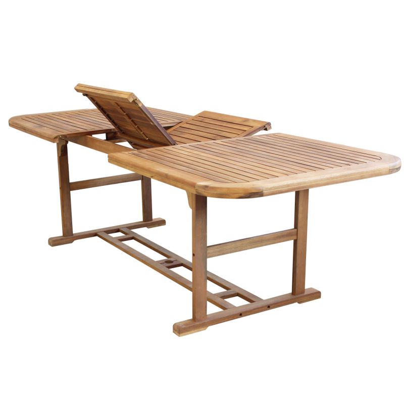 TURRIS - tavolo da giardino allungabile in legno massiccio di acacia 180/240