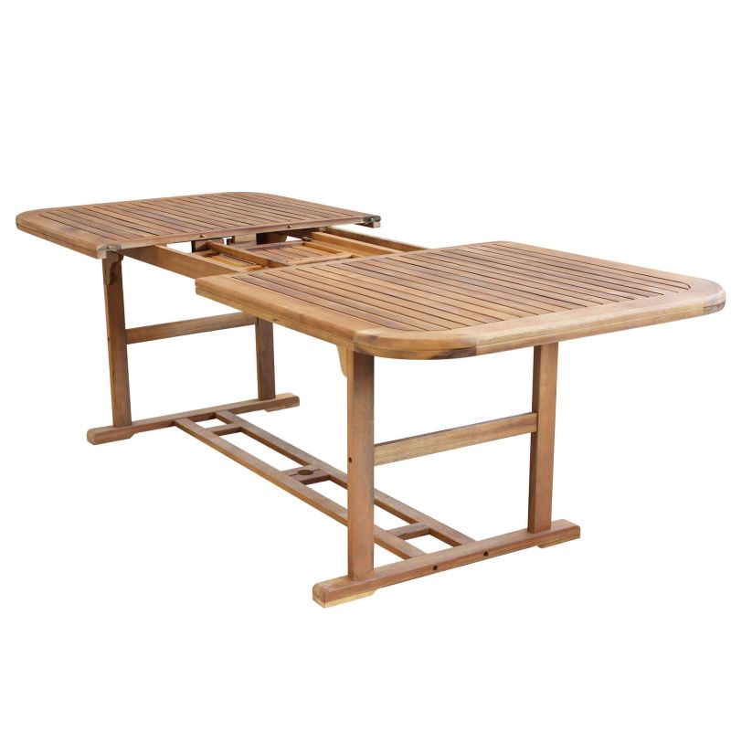 TURRIS - tavolo da giardino allungabile in legno massiccio di acacia 180/240