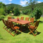 TURRIS - tavolo da giardino allungabile in legno massiccio di acacia 180/240