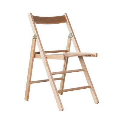 sedia da giardino pieghevole in legno salvaspazio
