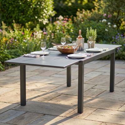 DEXTER - tavolo da giardino allungabile in alluminio da 200 x 100 cm