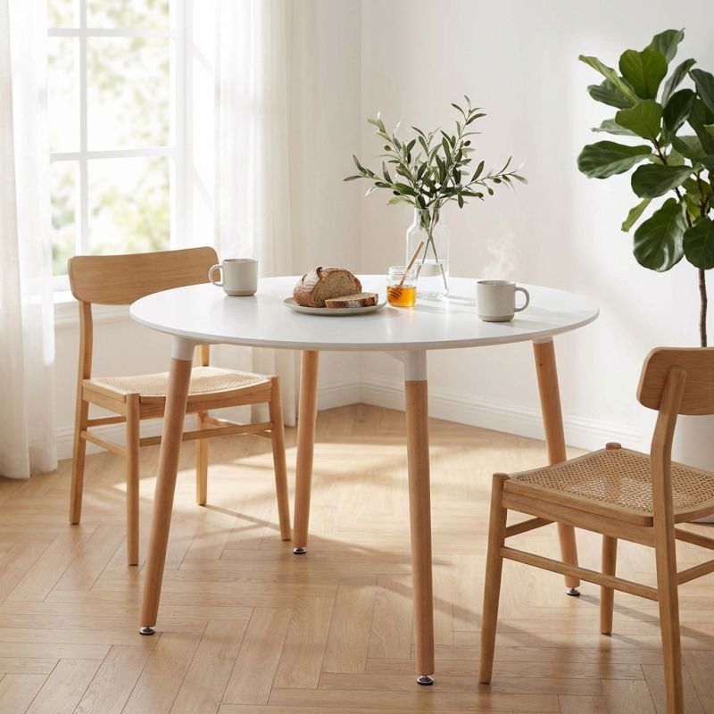 THOMAS - tavolo da pranzo scandinavo rotondo Ø 120