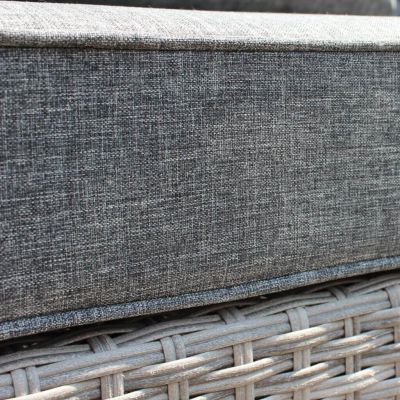 XENO - salotto da giardino completo di cuscini intreccio in rattan sintetico