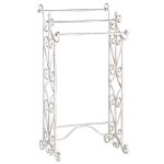 porta asciugamani stile provenzale in ferro verniciato cm 44 x 34 x 90 h