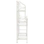 DORIANE - scaffale 3 piani stile provenzale in ferro verniciato