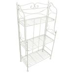 DORIANE - scaffale 3 piani stile provenzale in ferro verniciato