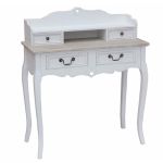 LOR - Scrittoio con 4 cassetti in legno di paulownia