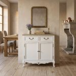 CONSTANCE - credenza 2 ante 2 cassetti in legno di paulownia shabby chic