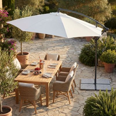 DELPHINUS - ombrellone da giardino decentrato