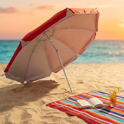 Ombrellone da spiaggia in alluminio colore casuale