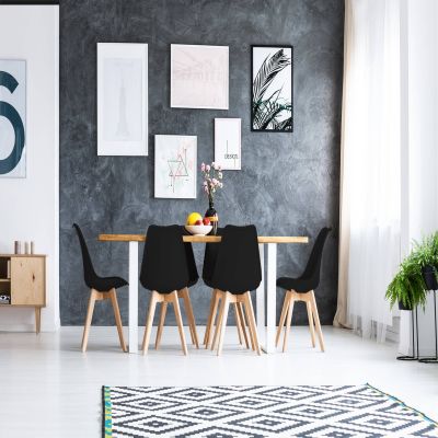 MARGOT - sedia nordica imbottita set da 6