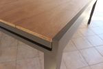 VIDUUS - set tavolo in alluminio e polywood cm 160/240 x 95 x 75 h con 6 poltrone Viduus