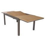 VIDUUS - set tavolo in alluminio e polywood cm 160/240 x 95 x 75 h con 6 poltrone Viduus