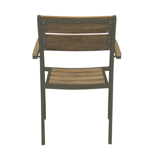 VIDUUS - set tavolo in alluminio e polywood cm 200/300 x 95 x 75 h con 8 poltrone Viduus