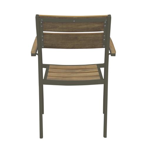 VIDUUS - set tavolo in alluminio e polywood cm 200/300 x 95 x 75 h con 10 poltrone Viduus
