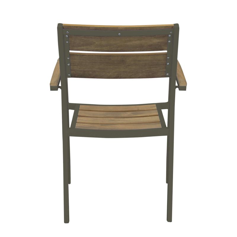 VIDUUS - set tavolo in alluminio e polywood cm 200/300 x 95 x 75 h con 10 poltrone Viduus