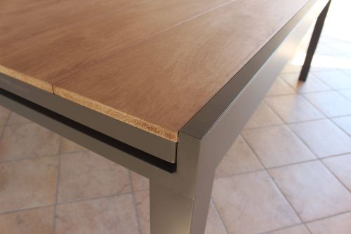 VIDUUS - set tavolo in alluminio e polywood cm 200/300 x 95 x 75 h con 10 poltrone Viduus